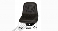 Seat- Forklift (T5- Ns- 100) Black (Narrow) 38 Cm